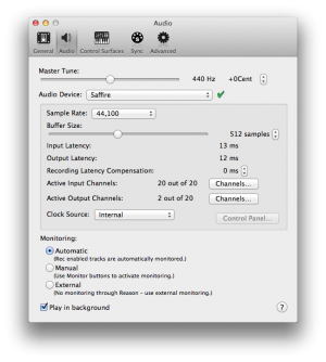 Reason Audio Preference