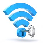 Wi-Fi secured with a key and lock