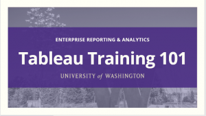 Screenshot of a slideshow titled "Tableau Training 101"