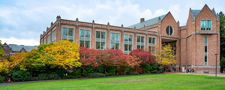 UW Seattle campus building. Information Technology. 2022 UW-IT Year in Review.