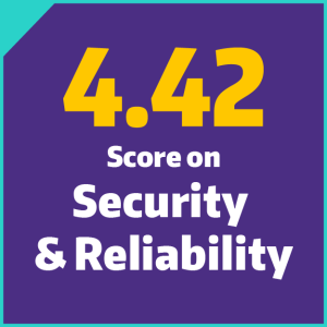 4.42 score on security and reliability.